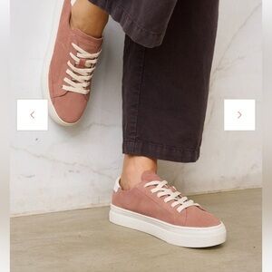 New Soludos Mauve Suede Sneakers